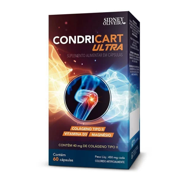 Condricart Ultra - Colágeno Tipo Ii Magnésio Vitamina D - Sidney Oliveira