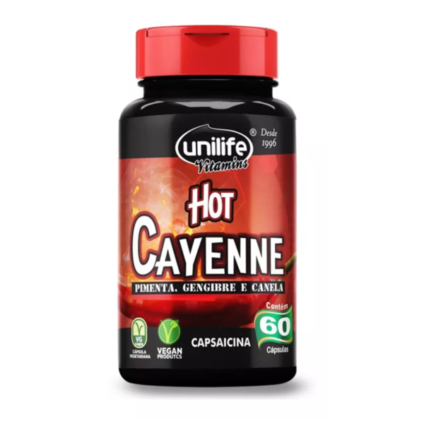 Hot Cayenne (Pimenta Caiena) Unilife 60 cápsulas