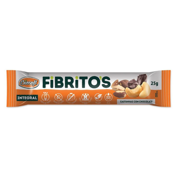 Barra Integral - Fibritos Castanha - 3 Un Biosoft