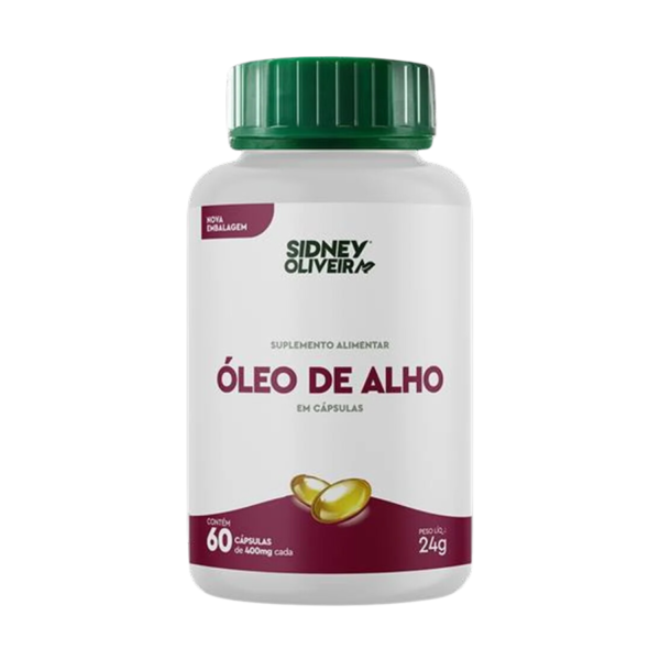 Óleo De Alho - 60cáps 400mg - Sidney Oliveira