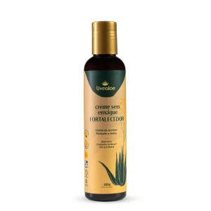Creme Capilar sem Enxágue Fortalecedor Livealoe 200ml