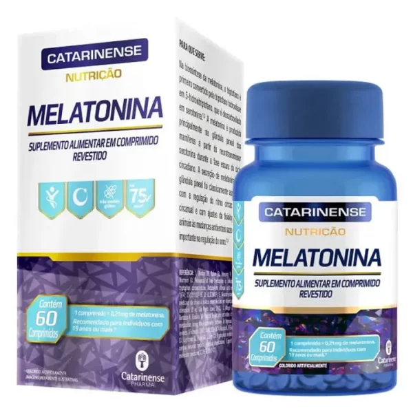 Melatonina com 60 cáps - Catarinense