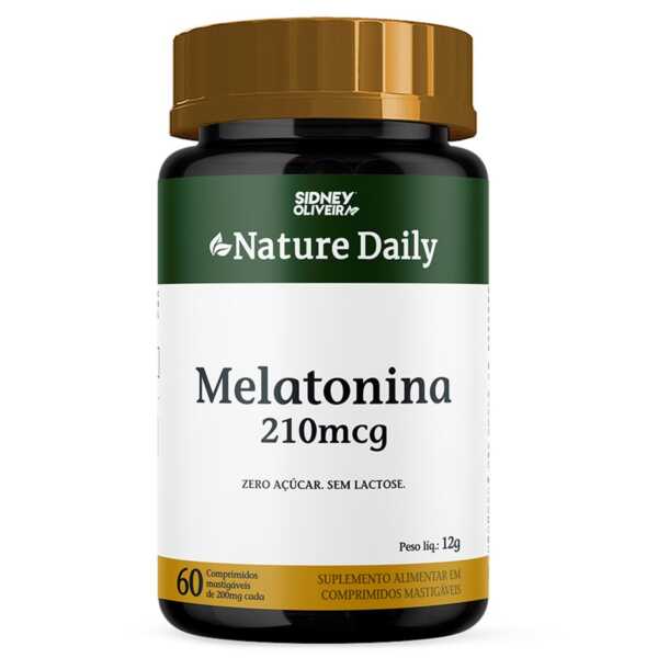 Melatonina 210Mcg Nature Daily 60 Comprimidos Sidney Oliveira