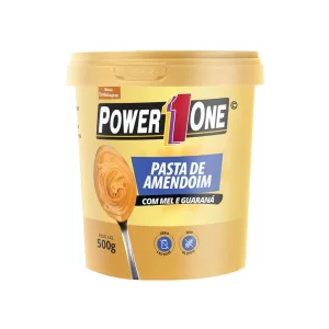 Pasta Amendoim Com Mel E Guaraná - 500g - Power One