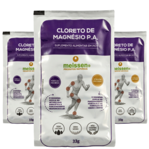 Kit Com 3 Unidades de Cloreto de Magnésio P.A. Sachê 33g